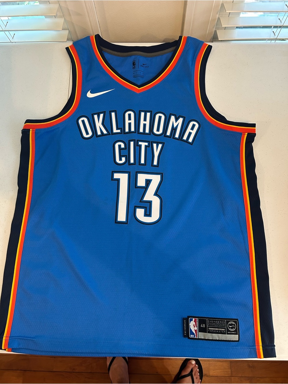 Nike NBA OKC Thunder Paul George #13 Swingman Jersey – Size 48/L